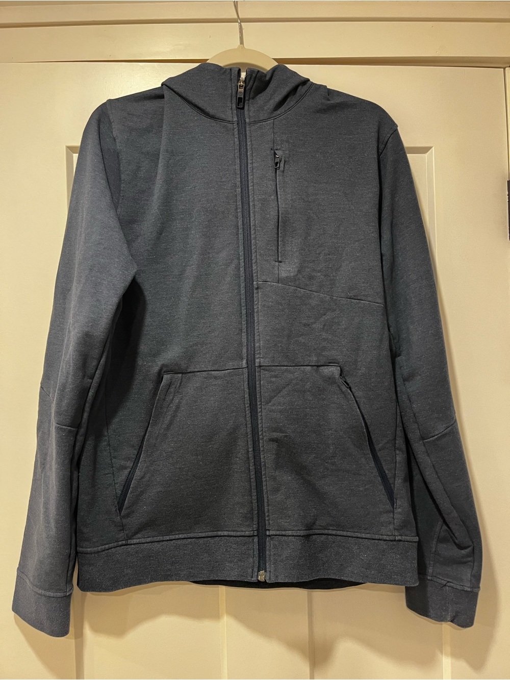 Men's Full-Zip Hooded Sweatshirt - Slate Blue
